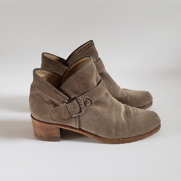 Stuart Weitzman Women's Brown Suede Ankle Boot Size 7.5 M - Picture 5 of 11